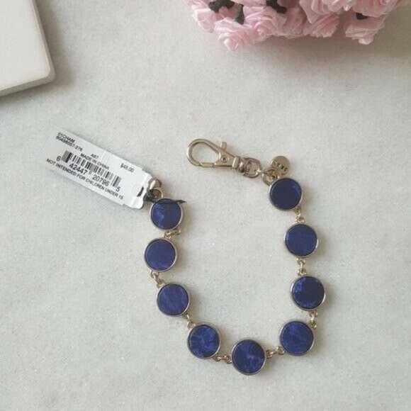 DKNY Gold-Tone Colored Stone Flex Bracelet - Picture 4 of 6